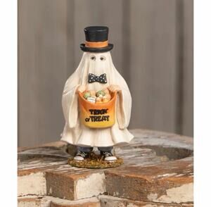 Bethany Lowe Ghostie Cullen Boy In Ghost Costume Halloween Figurine NEW